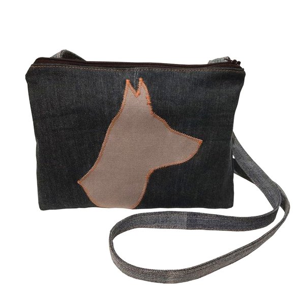 Blue Denim Small Crossbody Bag One Of A Kind - Picture 1 of 4